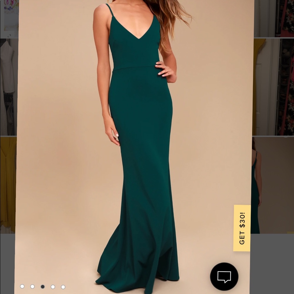 Infinite Glory Forest Green Maxi Dress
